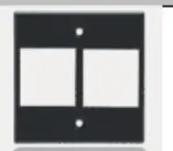 2 Port Keystone Faceplate