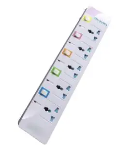 5 Socket Universal Power Extension Cord with Individual Switches(815)